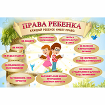 Стенд "Права ребенка" 1,5х1,0 - «globural.ru» - Новосибирск