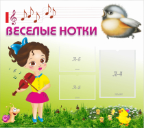 Стенд "Веселые нотки" - «globural.ru» - Новосибирск