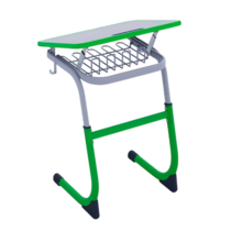 Парта одноместная с полиуретановой кромкой регулируемая по высоте и углом наклона столешницы - «globural.ru» - Новосибирск