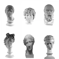 Комплект гипсовых моделей головы  - «globural.ru» - Новосибирск