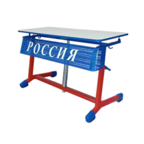 Стол ученический двухместный "Патриот-2о" на газовом лифте (р.гр. № 3-7 и наклоном столешницы) - «globural.ru» - Новосибирск