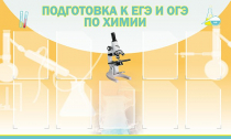 Стенд "Подготовка к ЕГЭ и ОГЭ по химии вариант 2 (9 карманов)" - «globural.ru» - Новосибирск