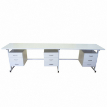 Стол 3-х тумбовый для лабораторных работ 2500*900*850 ЛДСП - «globural.ru» - Новосибирск