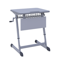 Парта одноместная Nomad V с полиуретановой кромкой регулируемая по высоте - «globural.ru» - Новосибирск