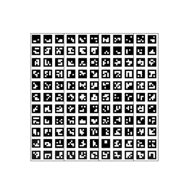 Поле aruco-меток, не бликующая поверхность 101 метка - «globural.ru» - Новосибирск