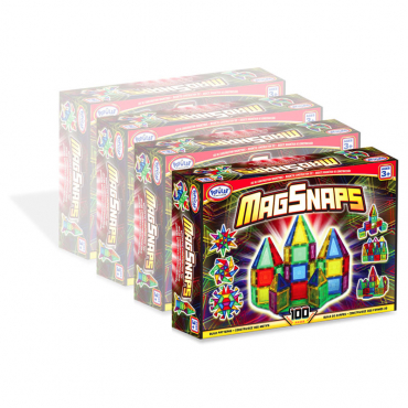 Магнитный конструктор "МагСнэп" Комплект на группу. 100 деталей - «globural.ru» - Новосибирск
