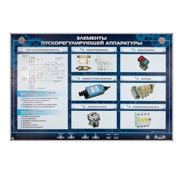 Электрифицированный стенд "Элементы пускорегулирующей аппаратуры" - «globural.ru» - Новосибирск