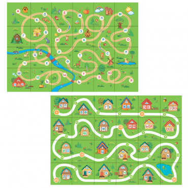 Тематическое поле-маршрутизатор «Домики/Сказка» для мини-робота Bee-Bot - «globural.ru» - Новосибирск