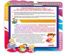Стенд "Возрастные особенности ребенка" - «globural.ru» - Новосибирск