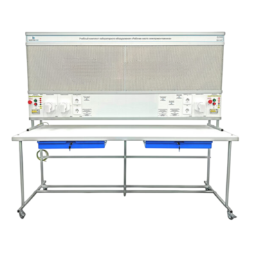 Учебный комплект лабораторного оборудования «Рабочее место электромонтажника» исполнение стендовое, монтажная панель - «globural.ru» - Новосибирск