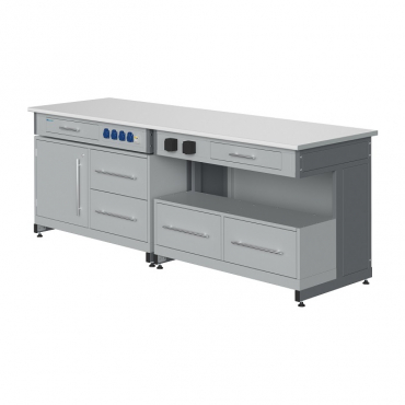 Стол лабораторный демонстрационный с электрическими розетками, автоматами аварийного отключения тока - «globural.ru» - Новосибирск