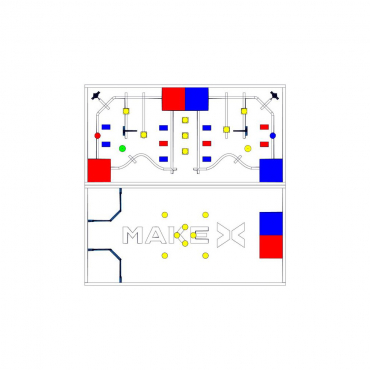 Соревновательное поле с элементами MakeX 2019 City Guardian Arena Expansion Kit for Blue Planet - «globural.ru» - Новосибирск