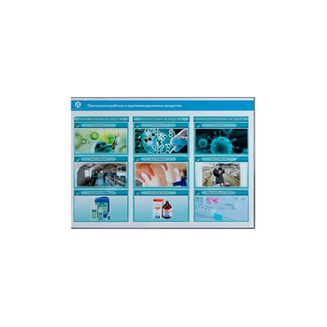 Стенд-планшет светодинамический «Изучение противомикробных и противопаразитарных веществ» - «globural.ru» - Новосибирск